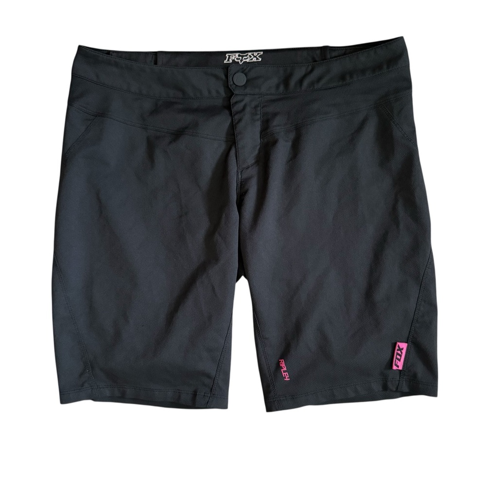Fox Women's Black Performance Shorts with Pink Accents